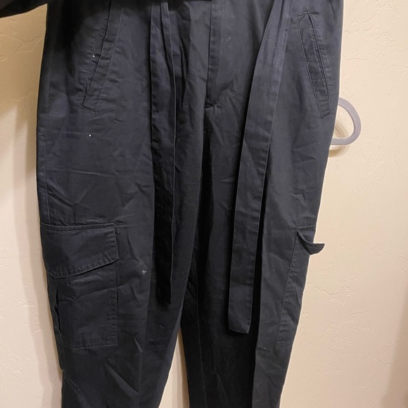 Zara black cargo pants with strap - Picture 1 of 2